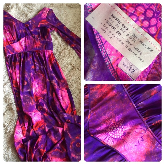 70s VINTAGE Striking Dress - Picture 8 of 8